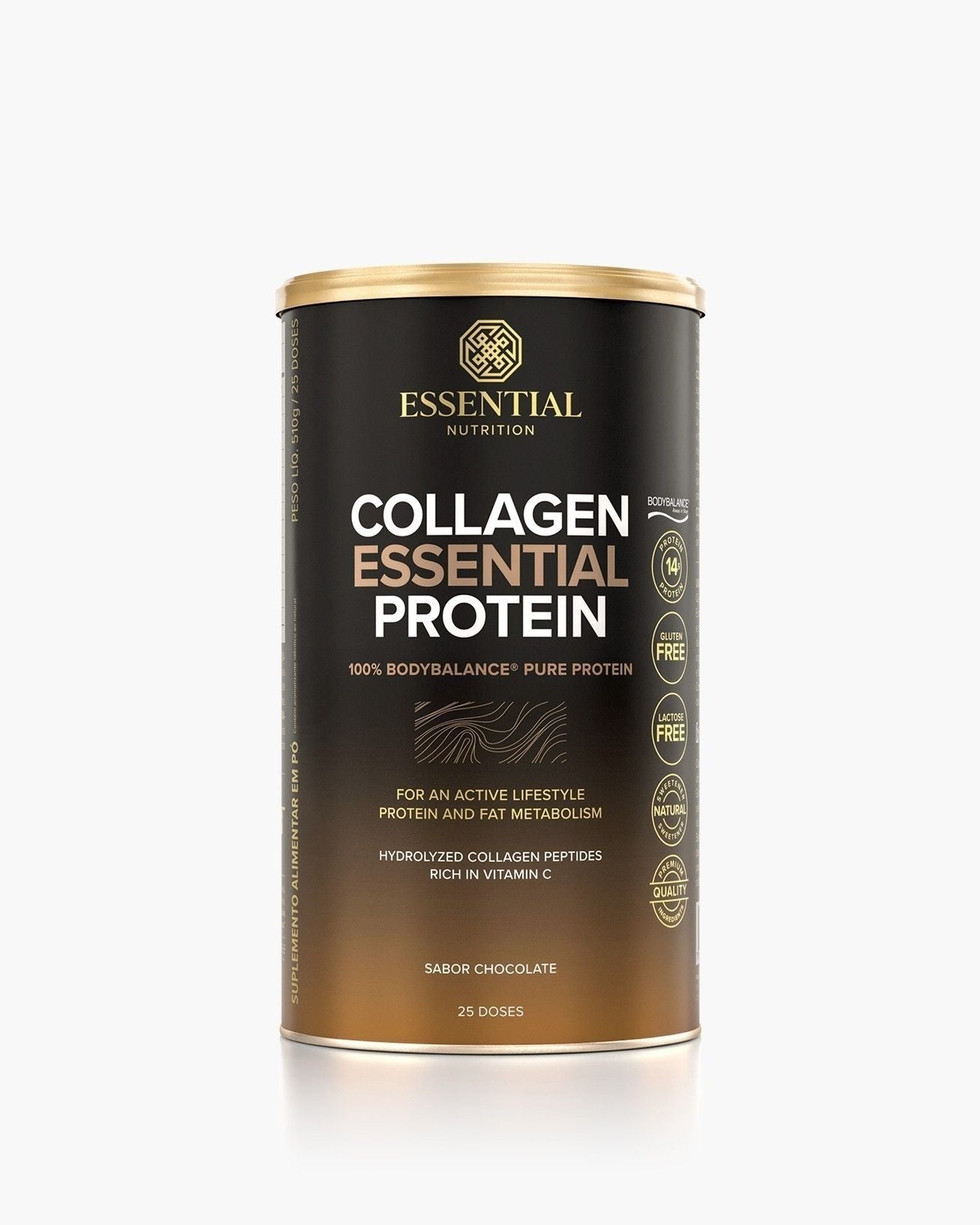 Collagen Essential Protein Chocolate Lata 510g | 25 doses