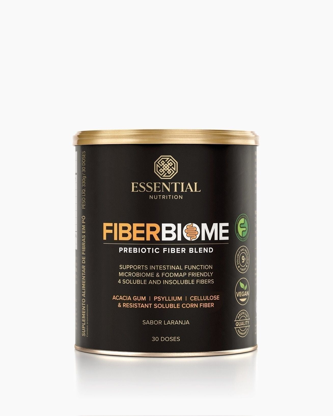 Fiber Biome Laranja Lata 330g | 30 doses