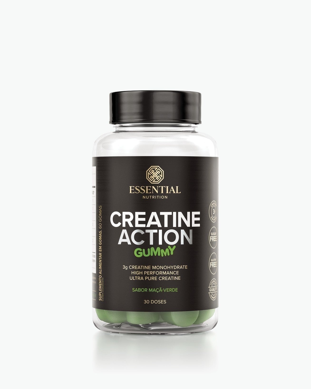 Creatine Action Gummy Maçã-verde 60 gomas