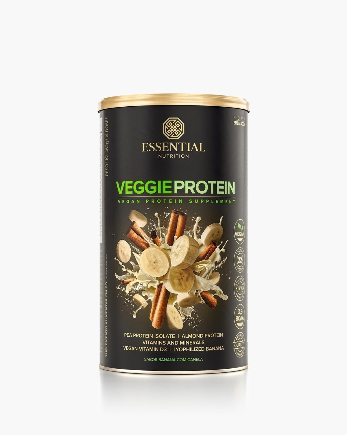 Veggie Protein Banana com canela