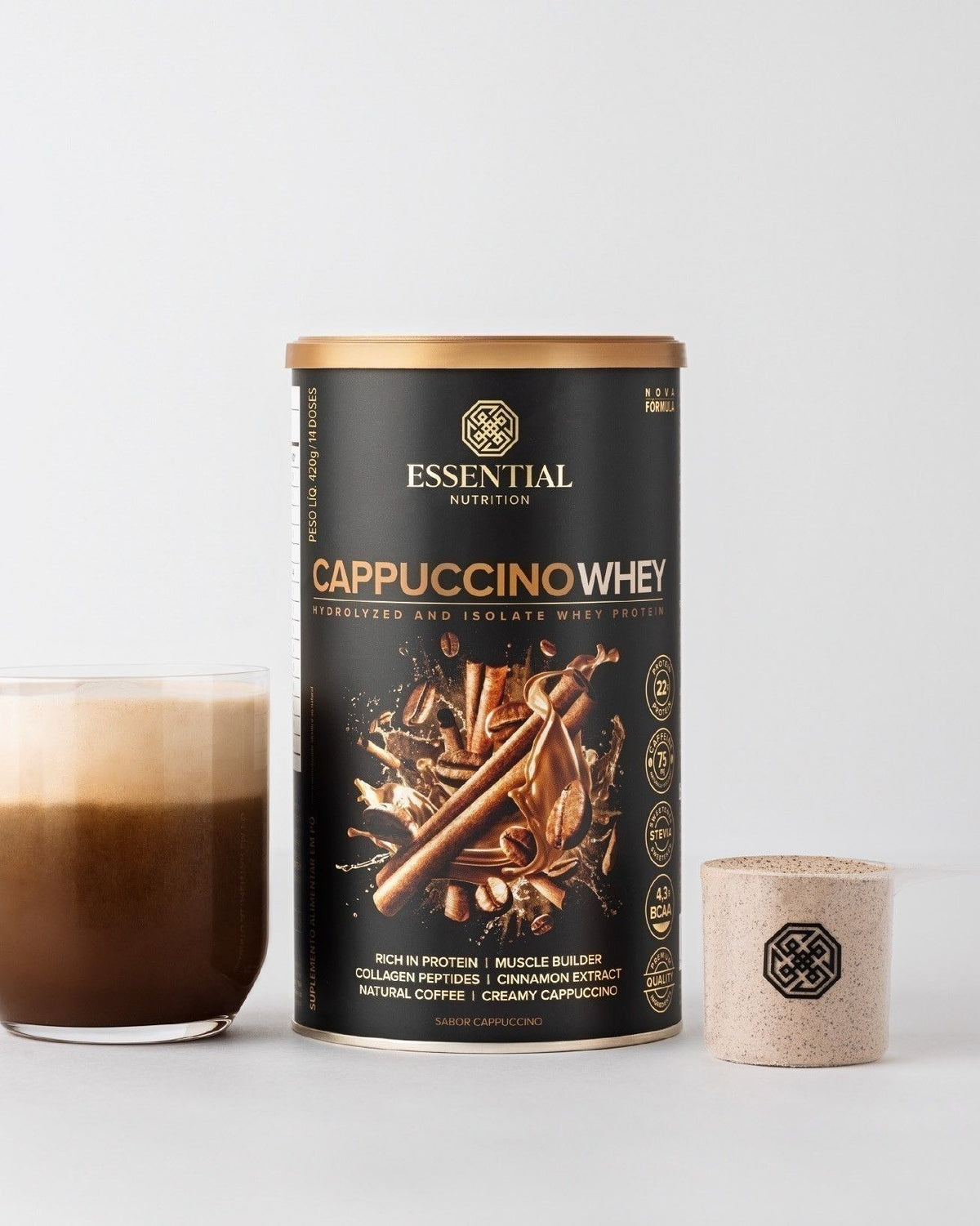 Cappuccino Whey Lata | 14 doses